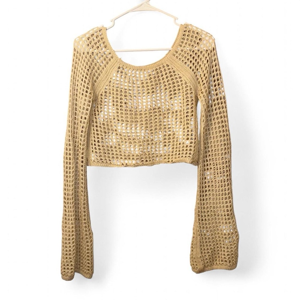 Urban Outfitters Cream Knit Crop Top - Picture 3 of 9